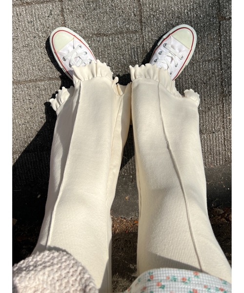 WC（ダブル シー）の「フリルリブパンツ（その他パンツ・レディース・アイボリー/ブラック/グレー/ブラウン・FREE）」の13枚目の写真