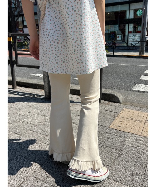 WC（ダブル シー）の「フリルリブパンツ（その他パンツ・レディース・アイボリー/ブラック/グレー/ブラウン・FREE）」の16枚目の写真