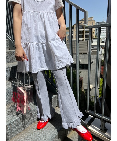 WC（ダブル シー）の「フリルリブパンツ（その他パンツ・レディース・アイボリー/ブラック/グレー/ブラウン・FREE）」の11枚目の写真