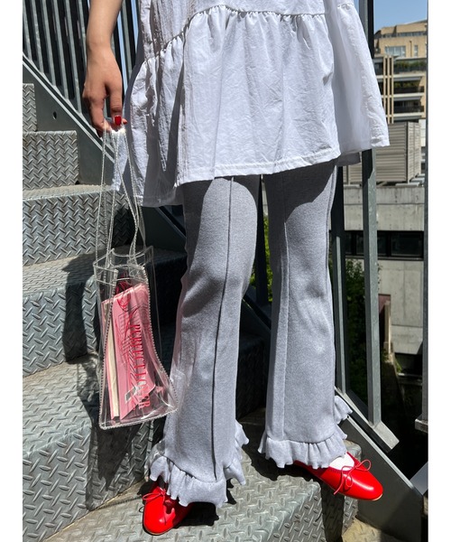 WC（ダブル シー）の「フリルリブパンツ（その他パンツ・レディース・アイボリー/ブラック/グレー/ブラウン・FREE）」の22枚目の写真