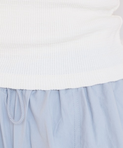 Kastane（カスタネ）の「カップ付きジャガードキャミ（キャミソール・レディース・ブルー/アイボリー/ブラウン・FREE）」の14枚目の写真