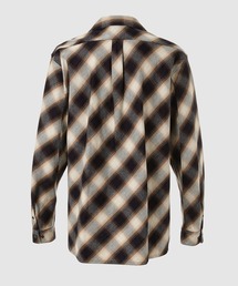 SUGARHILL（シュガーヒル）の「INDIGO COTTON OMBRE PLAID OPEN COLLAR