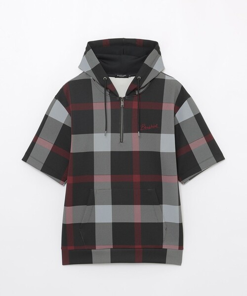 BLACK LABEL CRESTBRIDGE(ブラックレーベル・クレストブリッジ)の「【WEB限定】ブラックチェックプルオーバーパーカー(パーカー・メンズ・ブラック・M/XL/L)」の7枚目の写真