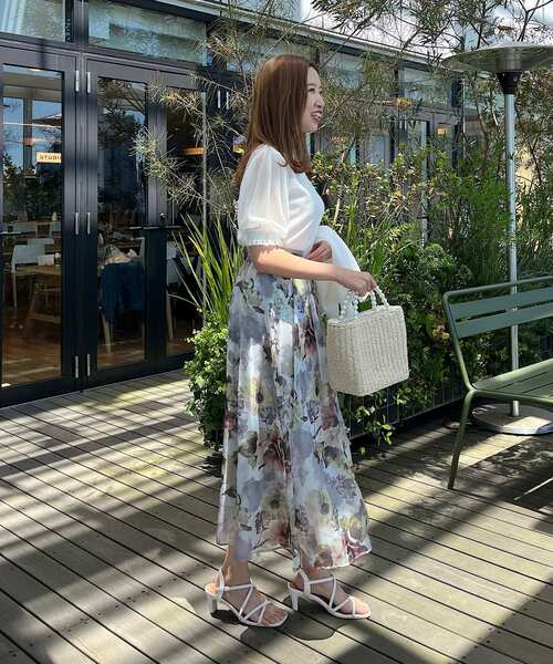 couture brooch（クチュールブローチ）の「◆【肌見せし過ぎない、大人のシアーニット。】LEVITA シャーリングシアートップス（ニット/セーター・レディース・ピンク系/オフホワイト/グレー/ブラック・38/42）」の11枚目の写真