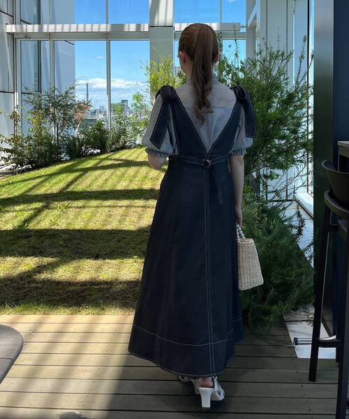 couture brooch（クチュールブローチ）の「◆【肌見せし過ぎない、大人のシアーニット。】LEVITA シャーリングシアートップス（ニット/セーター・レディース・ピンク系/オフホワイト/グレー/ブラック・38/42）」の18枚目の写真