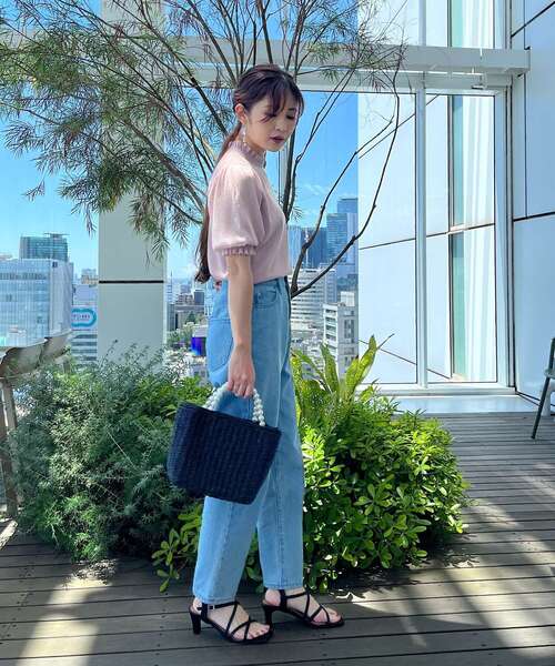 couture brooch（クチュールブローチ）の「◆【肌見せし過ぎない、大人のシアーニット。】LEVITA シャーリングシアートップス（ニット/セーター・レディース・ピンク系/オフホワイト/グレー/ブラック・38/42）」の20枚目の写真