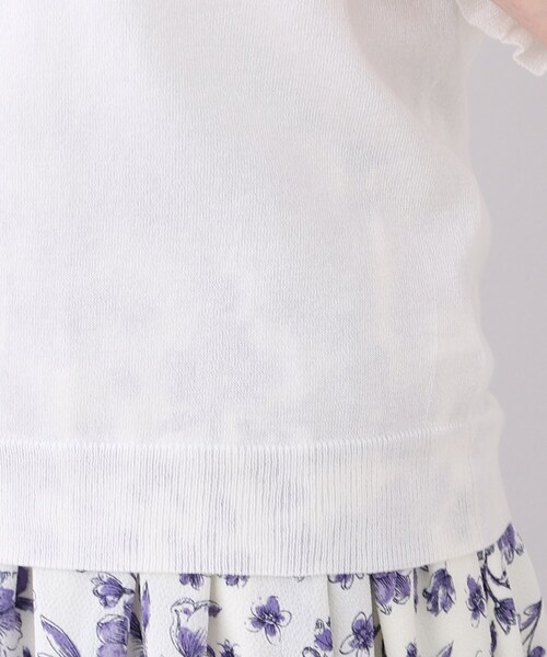 couture brooch（クチュールブローチ）の「◆【肌見せし過ぎない、大人のシアーニット。】LEVITA シャーリングシアートップス（ニット/セーター・レディース・ピンク系/オフホワイト/グレー/ブラック・38/42）」の21枚目の写真