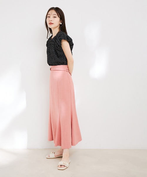 VIS（ビス）の「【洗える】ぽこぽこバルーンスリーブブラウス（シャツ/ブラウス・レディース・オフホワイト/ブラック系その他/ブルー系その他4/ブラック・FREE）」の10枚目の写真