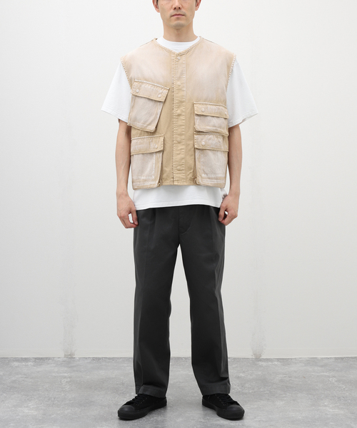 JOURNAL STANDARD J.S HOMESTEAD(ジャーナルスタンダードホームステッド)の「【J.S.Homestead】FATIGUE VEST(ミリタリージャケット・メンズ・ブラック/ベージュ・FREE)」の15枚目の写真
