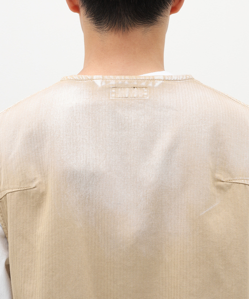 JOURNAL STANDARD J.S HOMESTEAD(ジャーナルスタンダードホームステッド)の「【J.S.Homestead】FATIGUE VEST(ミリタリージャケット・メンズ・ブラック/ベージュ・FREE)」の6枚目の写真