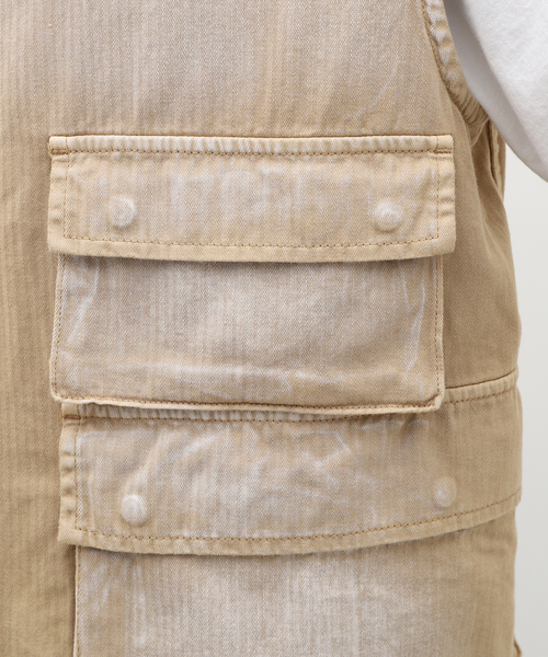 JOURNAL STANDARD J.S HOMESTEAD(ジャーナルスタンダードホームステッド)の「【J.S.Homestead】FATIGUE VEST(ミリタリージャケット・メンズ・ブラック/ベージュ・FREE)」の16枚目の写真