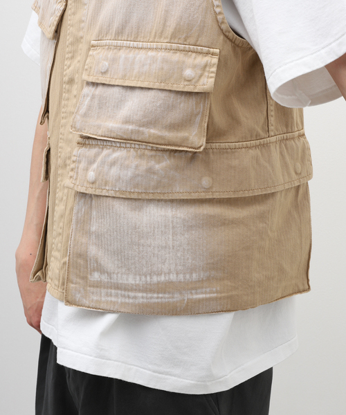 JOURNAL STANDARD J.S HOMESTEAD(ジャーナルスタンダードホームステッド)の「【J.S.Homestead】FATIGUE VEST(ミリタリージャケット・メンズ・ブラック/ベージュ・FREE)」の11枚目の写真