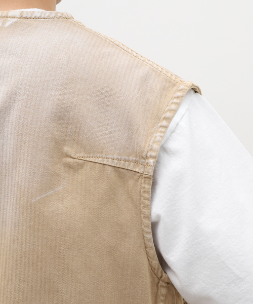 JOURNAL STANDARD J.S HOMESTEAD(ジャーナルスタンダードホームステッド)の「【J.S.Homestead】FATIGUE VEST(ミリタリージャケット・メンズ・ブラック/ベージュ・FREE)」の14枚目の写真