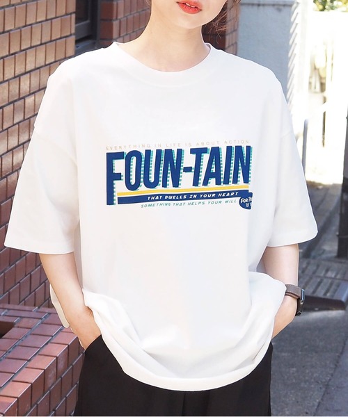 tiptop(ティップトップ)の「アソートピグメントBIGTシャツ(Tシャツ/カットソー・レディース・オフホワイト/ブラック系その他/ブルー/オレンジ/ホワイト系その他/ネイビー系/ブラック系その他3/ブラック系その他2・FREE)」の3枚目の写真