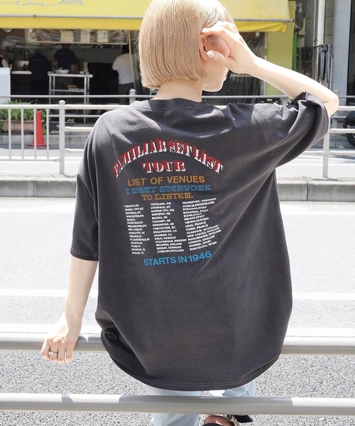 tiptop(ティップトップ)の「アソートピグメントBIGTシャツ(Tシャツ/カットソー・レディース・オフホワイト/ブラック系その他/ブルー/オレンジ/ホワイト系その他/ネイビー系/ブラック系その他3/ブラック系その他2・FREE)」の15枚目の写真