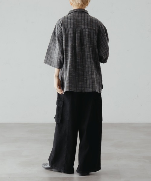 epnok(エプノック)の「ツイードライクルーズシャツ(シャツ/ブラウス・メンズ・ブラック/マスタード/オレンジ・LARGE/SMALL/MEDIUM)」の10枚目の写真
