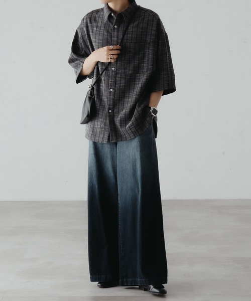 epnok(エプノック)の「ツイードライクルーズシャツ(シャツ/ブラウス・メンズ・ブラック/マスタード/オレンジ・LARGE/SMALL/MEDIUM)」の13枚目の写真