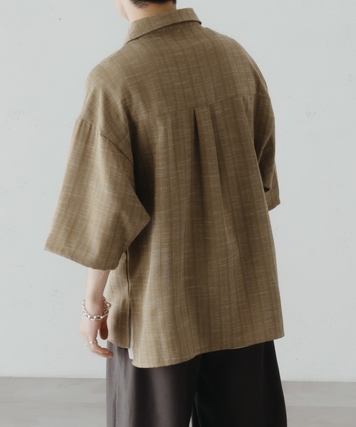 epnok(エプノック)の「ツイードライクルーズシャツ(シャツ/ブラウス・メンズ・ブラック/マスタード/オレンジ・LARGE/SMALL/MEDIUM)」の17枚目の写真