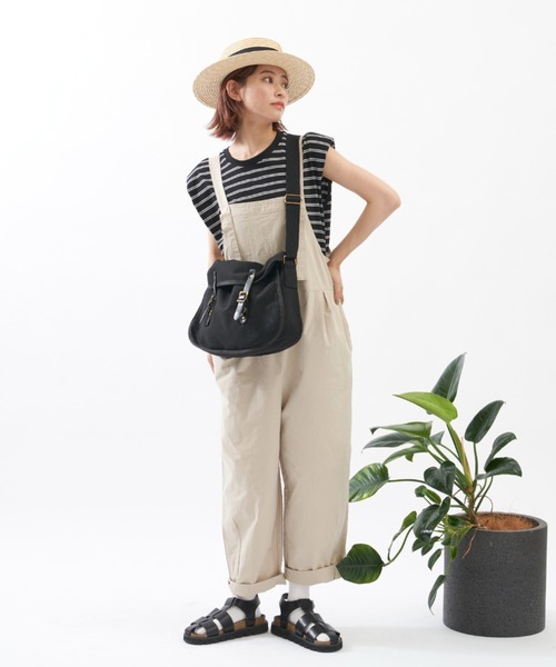 EDIT Gris（エディットグリ）の「【ユニセックス】キャンバスポストマンショルダーバッグ（ショルダーバッグ・レディース・ホワイト/ブラック・FREE）」の18枚目の写真