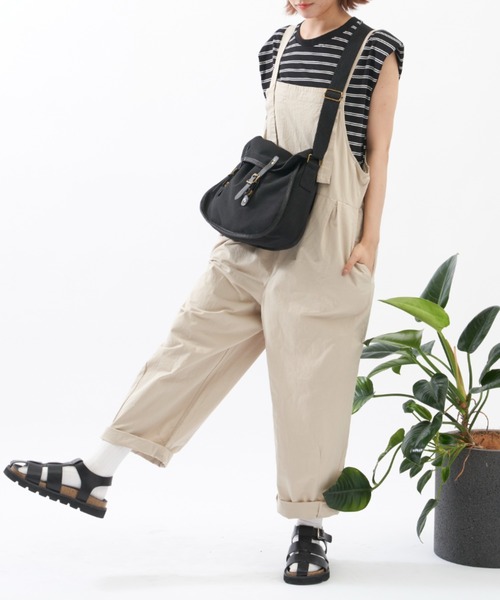 EDIT Gris（エディットグリ）の「【ユニセックス】キャンバスポストマンショルダーバッグ（ショルダーバッグ・レディース・ホワイト/ブラック・FREE）」の17枚目の写真