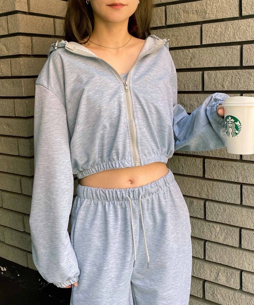 NANEA（ナネア）の「キャミ/パーカー/パンツ  3点セット（ルームウェア/パジャマ・レディース・グレー/チャコールグレー/ブラック・MEDIUM/LARGE/X-LARGE）」の11枚目の写真
