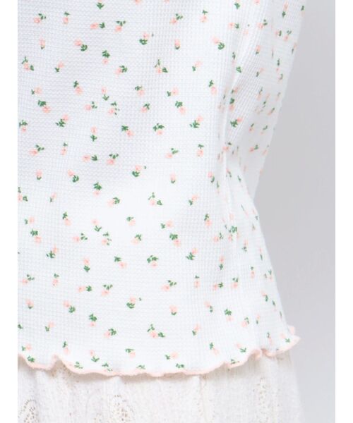 merry jenny（メリージェニー）の「flowerメローサーマルtops（Tシャツ/カットソー・レディース・ブルー/ピンク・FREE）」の14枚目の写真