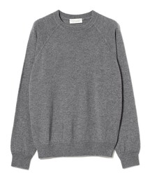 FILIPPO DE LAURENTIIS / ウールカシミヤ ラグランスリーブ クルーネック ニット