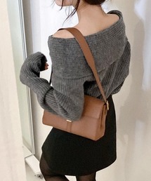 Riff（リフ）の「オフショルニットトップス（ニット/セーター）」