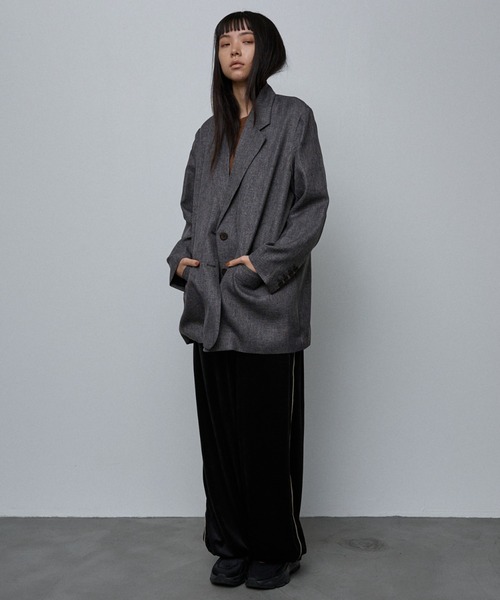 ユニセックス】オーバーサイズ シャーク テーラードジャケット