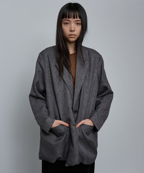 セール】【ユニセックス】オーバーサイズ シャーク テーラード