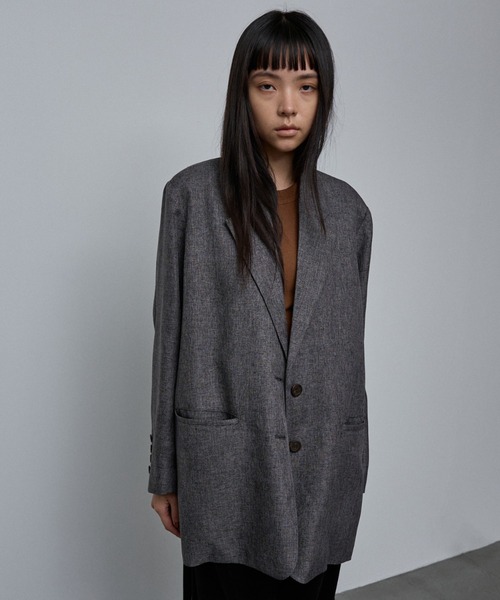 ユニセックス】オーバーサイズ シャーク テーラードジャケット