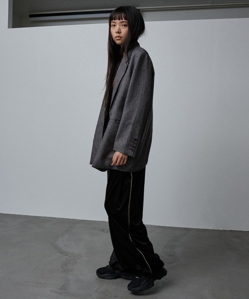 NOMINE（ノミネ）の「【ユニセックス】オーバーサイズ シャーク テーラードジャケット（テーラードジャケット・レディース・ダークオレンジ/ダークブラウン/ピンク系その他/グレー・フリー/L/M）」の11枚目の写真