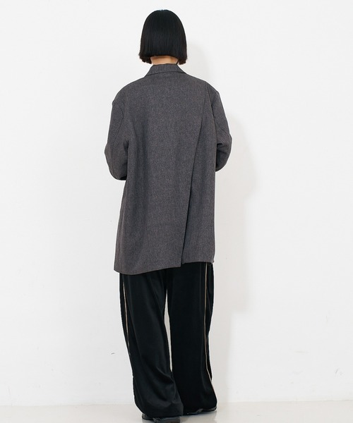 NOMINE（ノミネ）の「【ユニセックス】オーバーサイズ シャーク テーラードジャケット（テーラードジャケット・レディース・ダークオレンジ/ダークブラウン/ピンク系その他/グレー・フリー/L/M）」の20枚目の写真