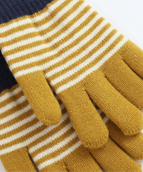 ボーダー柄手袋（手袋）｜emesuelee（エメスーリー）のファッション
