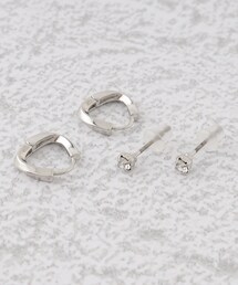 ◆メタルビジューセットピアス