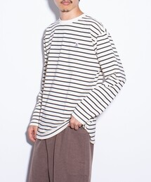 GEVACO | 【GEVACO/ゲバコ】ベーシックロングTシャツ ロンT ボーダー(Tシャツ/カットソー)