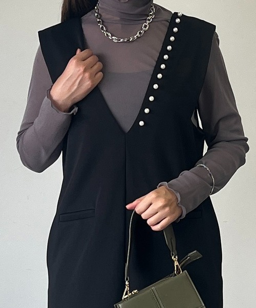 un dix cors（アンディコール）の「シアータートル（Tシャツ/カットソー・レディース・オフホワイト/ブラック/グレー/レッド・FREE）」の14枚目の写真