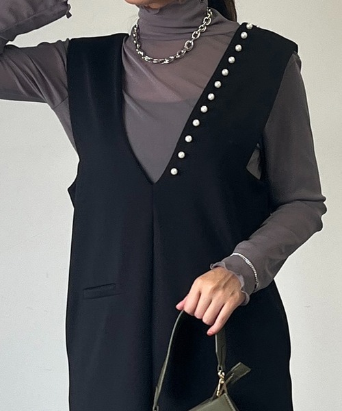 un dix cors（アンディコール）の「シアータートル（Tシャツ/カットソー・レディース・オフホワイト/ブラック/グレー/レッド・FREE）」の15枚目の写真