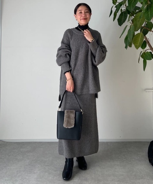 un dix cors（アンディコール）の「シアータートル（Tシャツ/カットソー・レディース・オフホワイト/ブラック/グレー/レッド・FREE）」の10枚目の写真