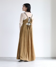 cepo | バックリボンベロアキャミワンピース(ワンピース)