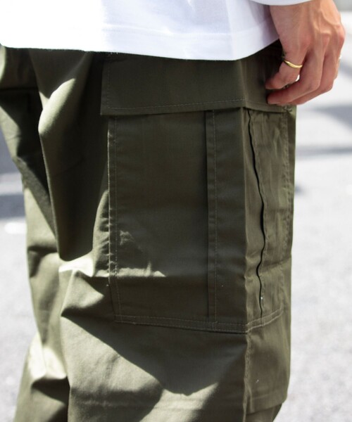 GLOSTER(グロスター)の「【限定展開】【GLOSTER/グロスター】カーゴパンツ ミリタリー M65 イージー仕様 裾ドローコード(カーゴパンツ・メンズ・ブラック/カーキ/ベージュ・XL/M/L)」の14枚目の写真