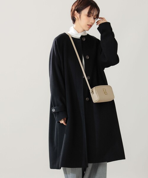B:MING by BEAMS（ビーミングバイビームス）の「B:MING by BEAMS / ウール ノーカラーコート（ノーカラーコート・レディース・ブラック/ベージュ・SMALL/MEDIUM）」の10枚目の写真
