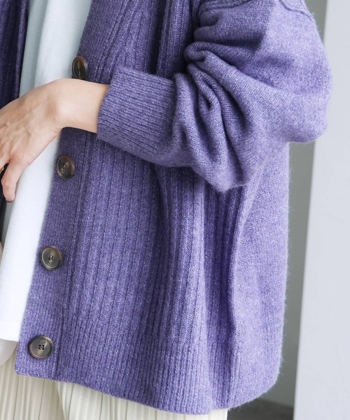 長袖Vネックニットカーディガン（カーディガン/ボレロ）｜reca（レカ