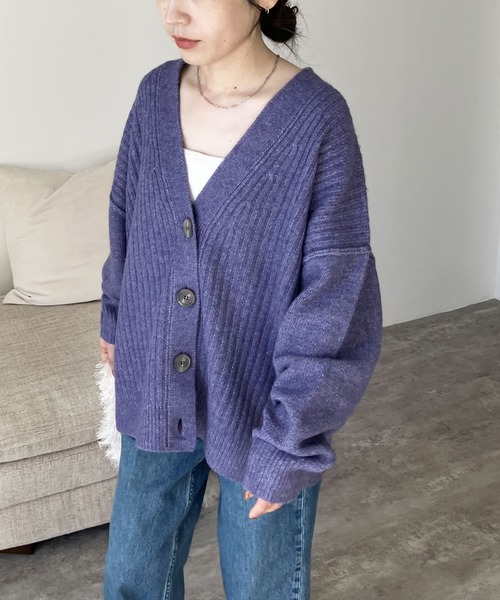 reca（レカ）の「長袖Vネックニットカーディガン（カーディガン/ボレロ
