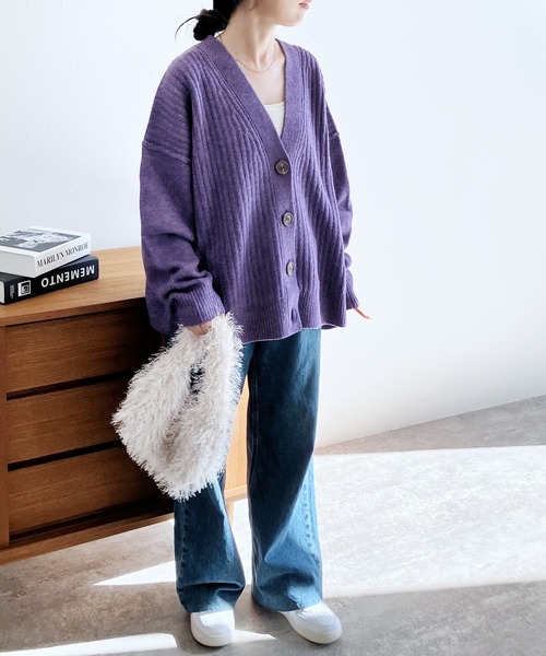 reca（レカ）の「長袖Vネックニットカーディガン（カーディガン/ボレロ