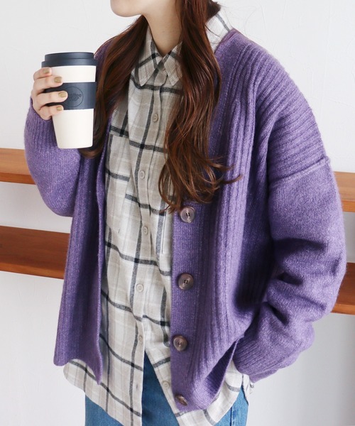 reca（レカ）の「長袖Vネックニットカーディガン（カーディガン/ボレロ