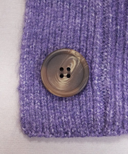 極美品♡ロロピアーナ　シルク55％　カーディガン　ロゴボタン　最高級素材　紫 長袖Vネックニットカーディガン（カーディガン/ボレロ）｜reca（レカ