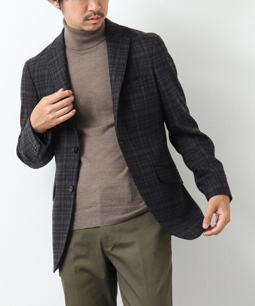 NOLLEY'S goodman（ノーリーズグッドマン）の「《セットアップ対応》ツイード テーラードジャケット（テーラードジャケット・メンズ・チャコールグレー/グレー/ネイビー/ブルー系その他/ベージュ系その他・S/M/L/XL）」の6枚目の写真