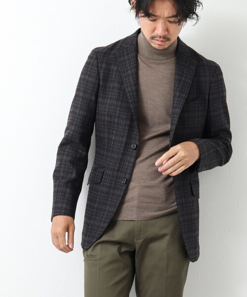 NOLLEY'S goodman（ノーリーズグッドマン）の「《セットアップ対応》ツイード テーラードジャケット（テーラードジャケット・メンズ・チャコールグレー/グレー/ネイビー/ブルー系その他/ベージュ系その他・S/M/L/XL）」の7枚目の写真