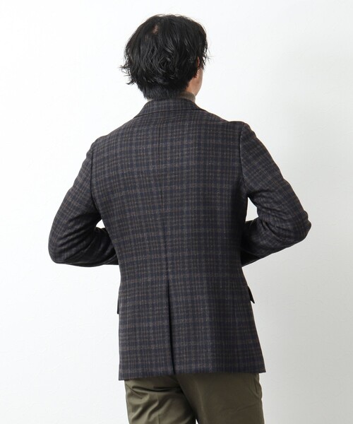 NOLLEY'S goodman（ノーリーズグッドマン）の「《セットアップ対応》ツイード テーラードジャケット（テーラードジャケット・メンズ・チャコールグレー/グレー/ネイビー/ブルー系その他/ベージュ系その他・S/M/L/XL）」の12枚目の写真